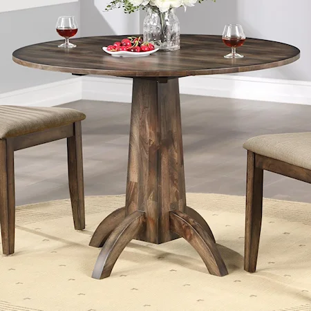 40" Round Table w/ 2 Drop Leaves