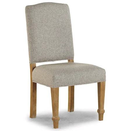 Casual Rustic Upholstered Dining Chair