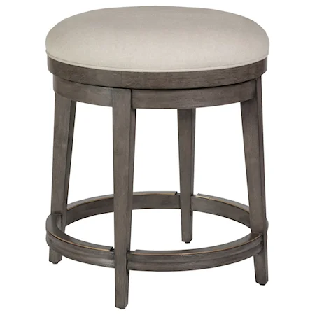 Cecile Backless Swivel Counter Stool