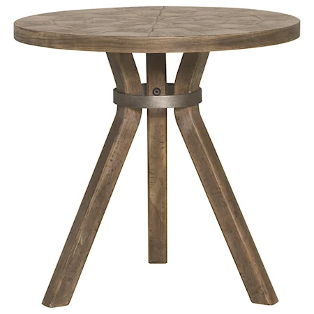 Transitional Round Drink Table