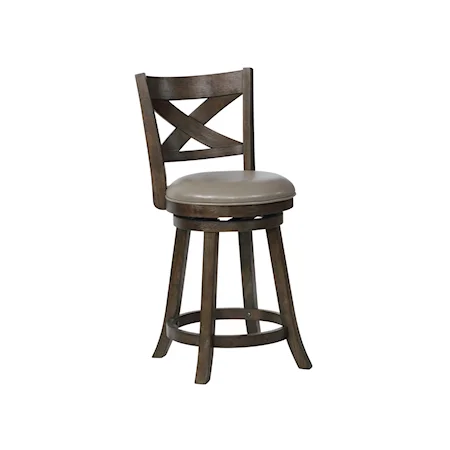 Casual Swivel Counter Stool