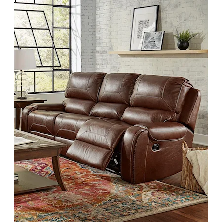 Transitional Reclining Sofa