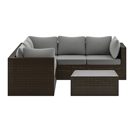 Sectional and Table Set