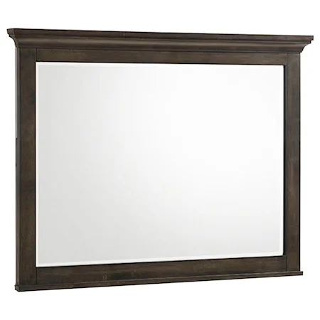 Contemporary Dresser Mirror with Beveled Glass