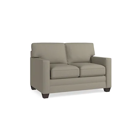 Casual Loveseat with Track Arms