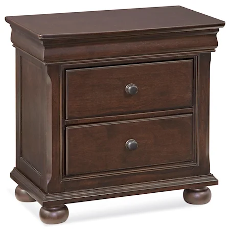 Traditional 2-Drawer Nightstand