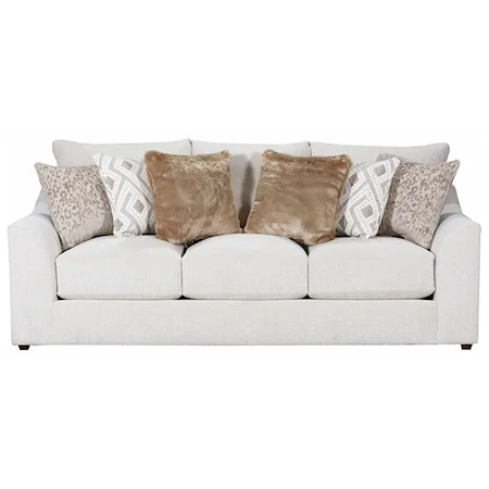 Casual Sofa with Flared Arms