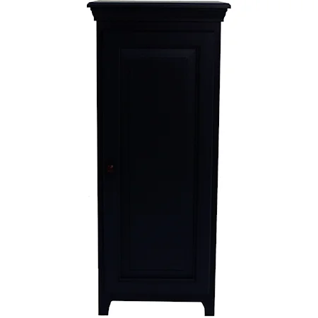 Solid Pine 1 Door Jelly Cabinet with 3 Adjustable Shelves