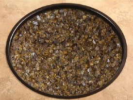 Amber Crushed Glass