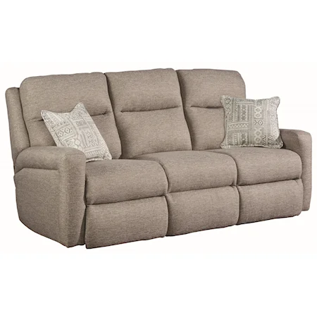 Contemporary Power Headrest Sofa with Pillows