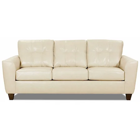 Transitional Sleeper Sofa with Blind Tufting