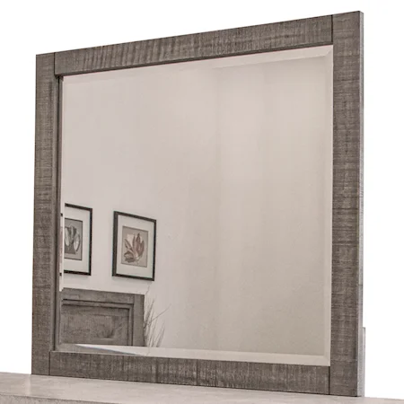 Contemporary Beveled Dresser Mirror