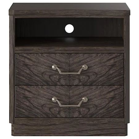 Contemporary Nightstand with USB Port