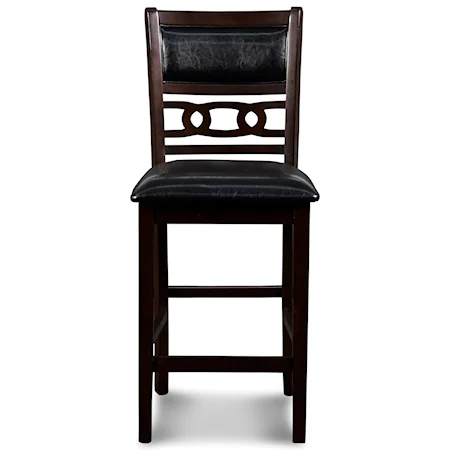 Contemporary Counter Height Chair with Upholstered Seat