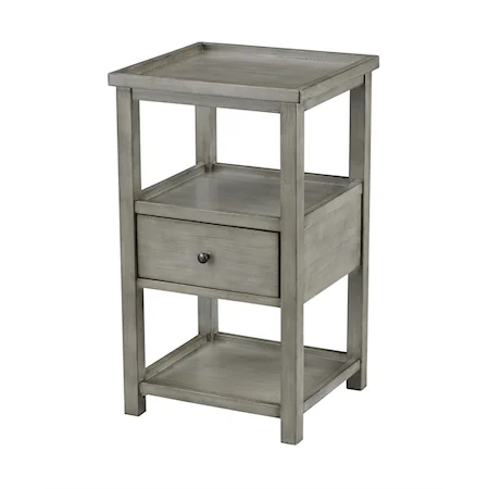 Casual One-Drawer Chairside Table