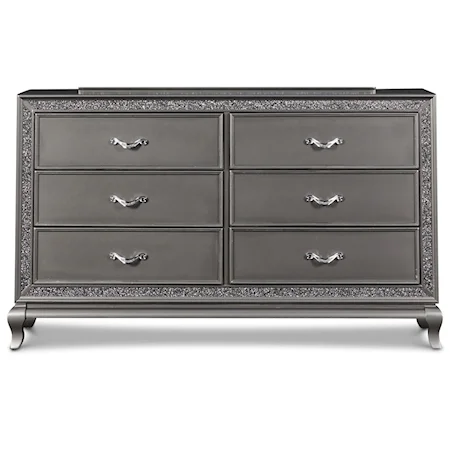 Glam Dresser with Felt-Lined Drawers