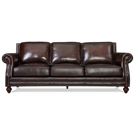 Traditional Leather Sofa