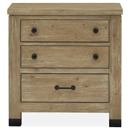 Nightstand with Felt-Lined Drawer