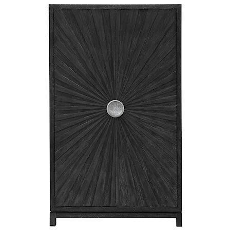 Contemporary Bedroom Armoire with Hanging Closet Rod
