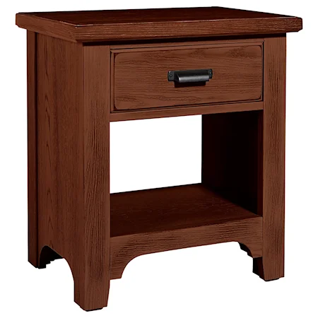 Transitional 1 Drawer Nightstand