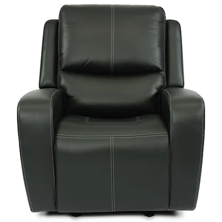 Transitional Power Gliding Recliner with Power Headrest