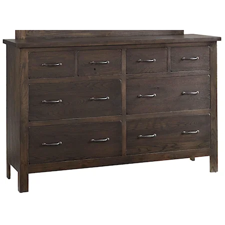 Solid Wood 8-Drawer Dresser