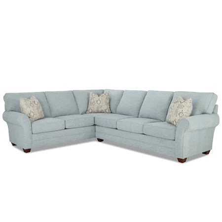 Casual 5-Seat Sectional Sofa with RAF Sofa
