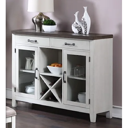 Farmhouse Sideboard with Wine Storage