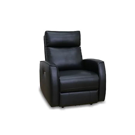 Transitional Power Recliner with Power Headrest