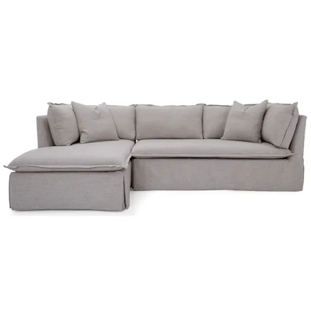 Transitional Sofa with Chaise