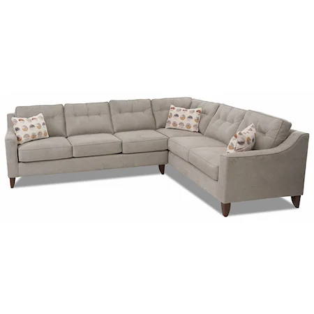 2-Piece Sectional Sofa w/ RAF Corner Sofa