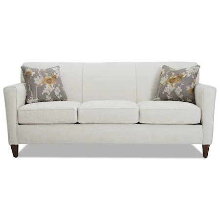 Transitional Sofa with Track Arms