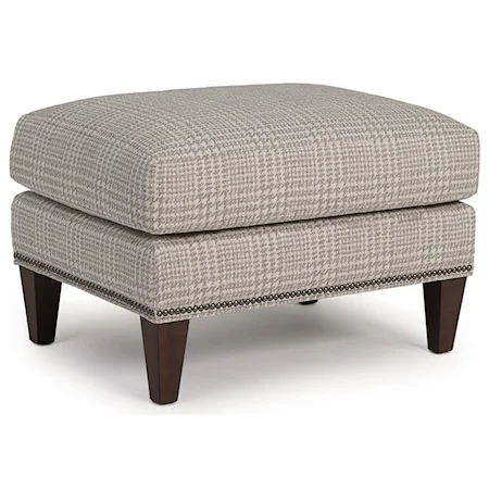 Ottoman with Nailhead Trim