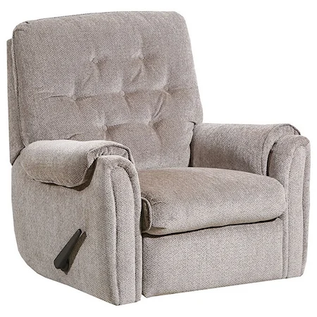 Casual Glider Recliner with Padded Arms