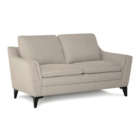 Balmoral Contemporary Upholstered Loveseat with Premium Padding