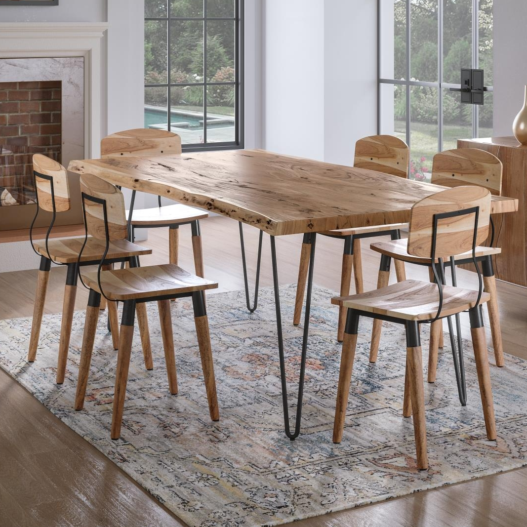 79" Dining Table with 6 Chairs