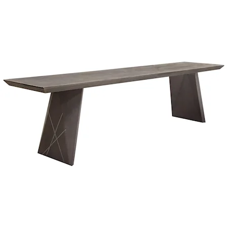 Contemporary Solid Mango Wood Dining Bench