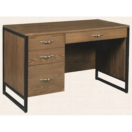 Customizable Solid Wood 48" Kneehole Desk
