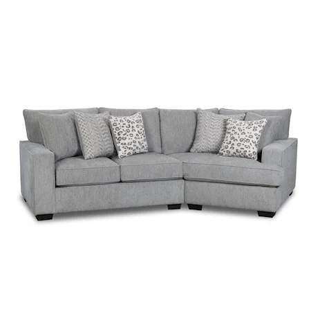 Contemporary Sofa with Cuddler