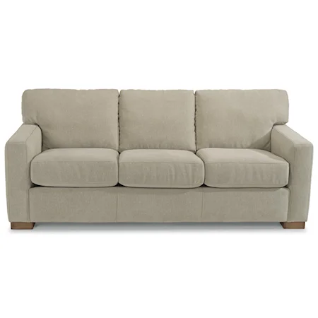 Contemporary Sofa with Loose Pillow Back