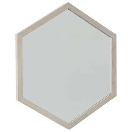 Contemporary Hexagon Wall Mirror