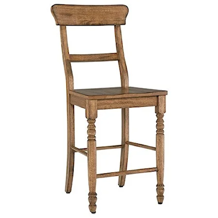 Counter Chair with Ladder Back