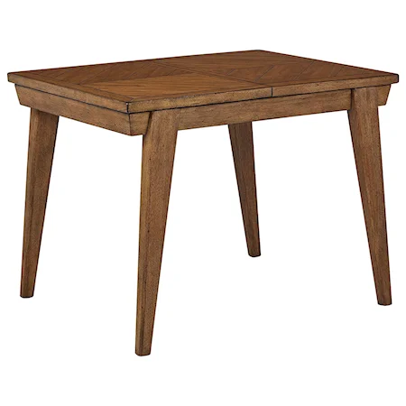 Casual 39-55in. Dining Table with Leaf