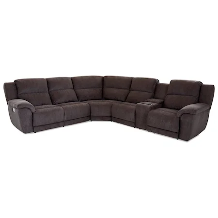 Three Piece Power Reclining Sectional Sofa with Power Headrests and USB Ports
