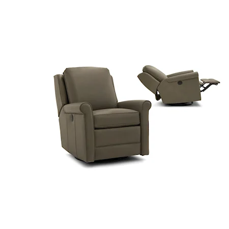 Power Swivel Glider Recliner with Exterior Release