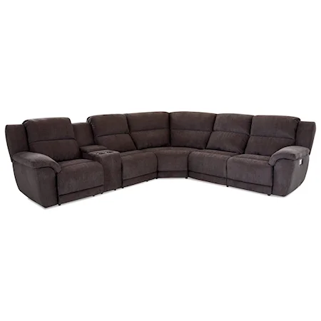 Three Piece Power Reclining Sectional Sofa with Power Headrests and USB Ports