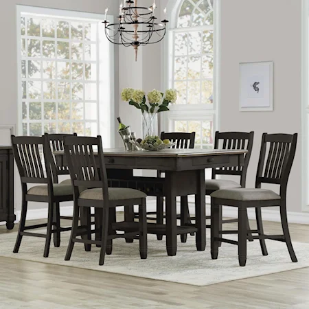 7-Piece Counter Height Table Set