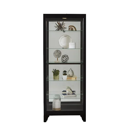 Curio Cabinet with Dark Finish