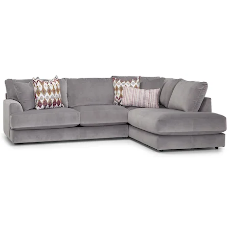 Contemporary Sofa with Chaise