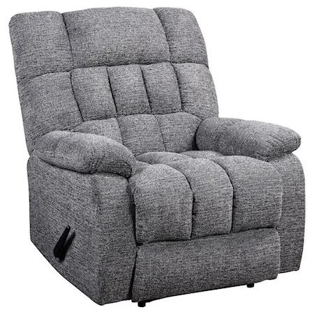 Casual Recliner with Pillow Top Arms